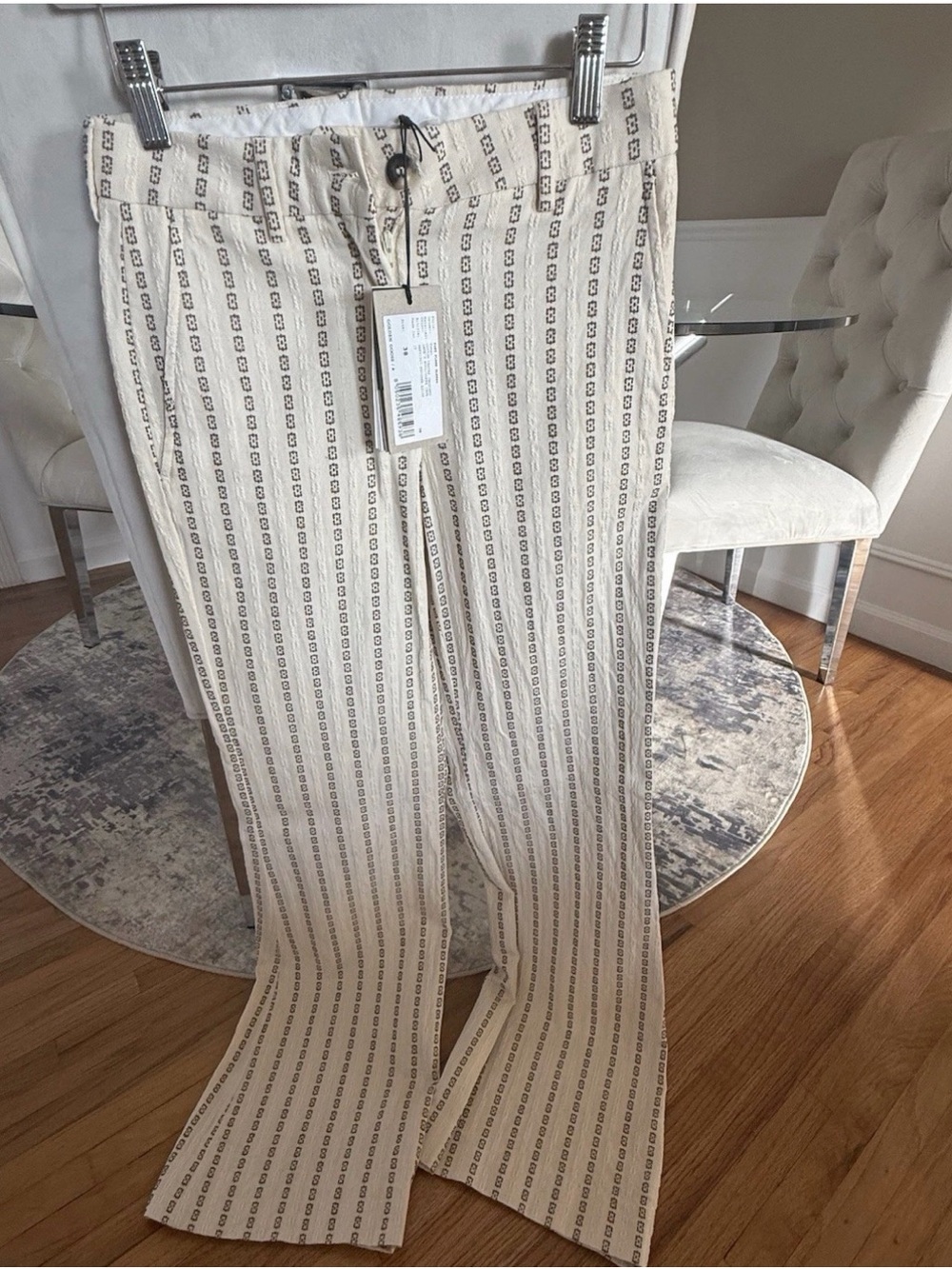 Golden Goose Pant Flare Glenna - Cream & Brown